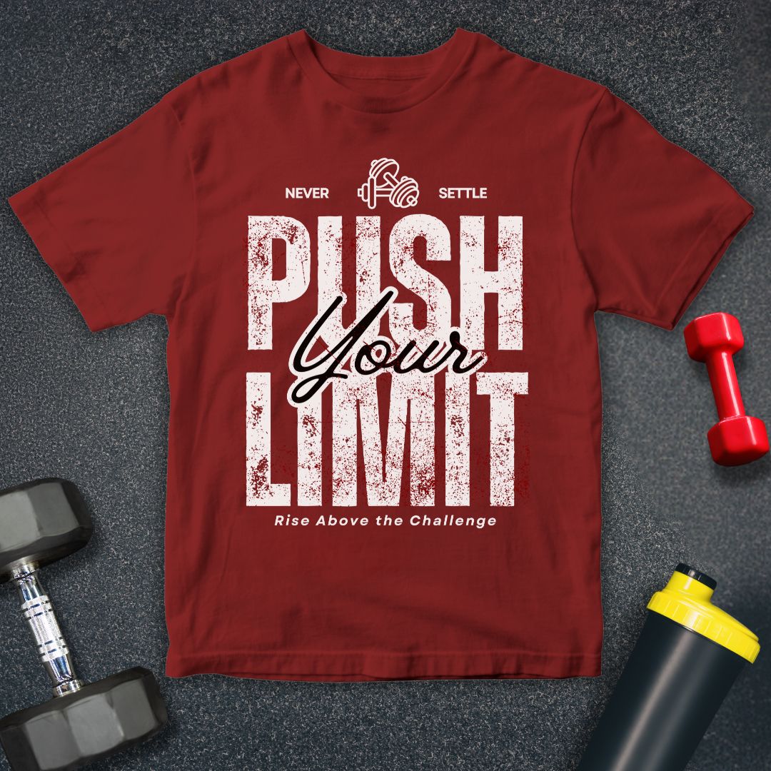 Never Settle, Push your Limits - Unisex Softstyle T-Shirt