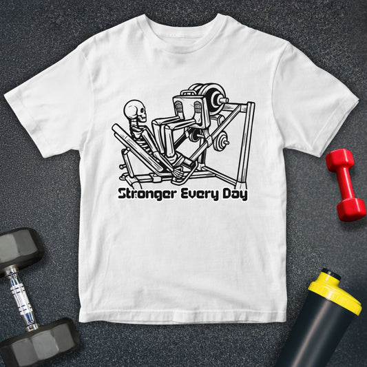 Skeleton Leg Press Unisex T-Shirt