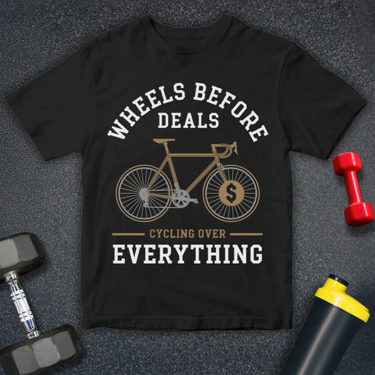 Wheels before Deals Unisex T-Shirt