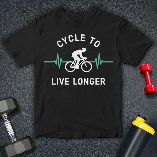 Cycle to Live Longer Unisex T-Shirt