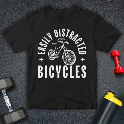 Easily Distracted by Bicycles Unisex T-Shirt