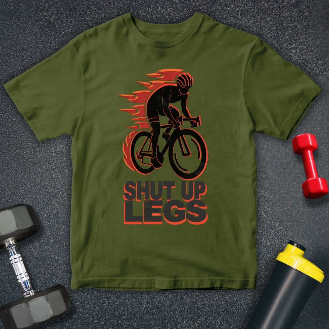 Shut Up Legs Funny Cycling  Unisex T-Shirt