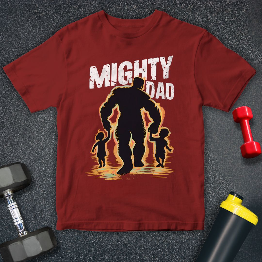 Mighty Dad Silhouette Unisex T-Shirt