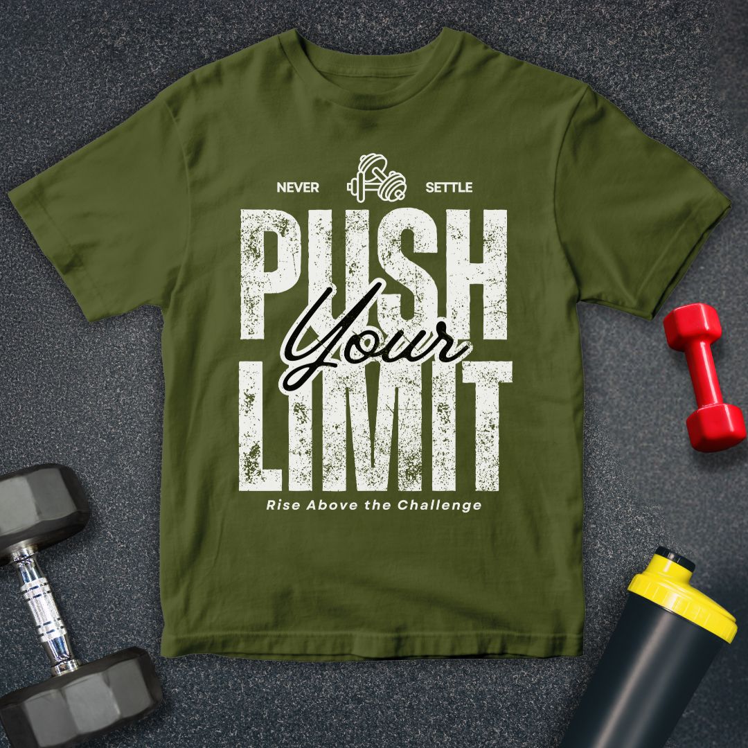 Never Settle, Push your Limits - Unisex Softstyle T-Shirt