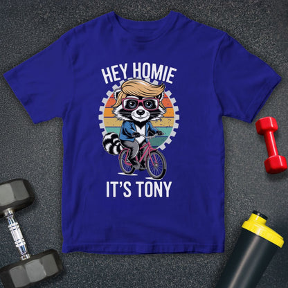 Funny Raccoon Homie Bicycle Unisex T-Shirt