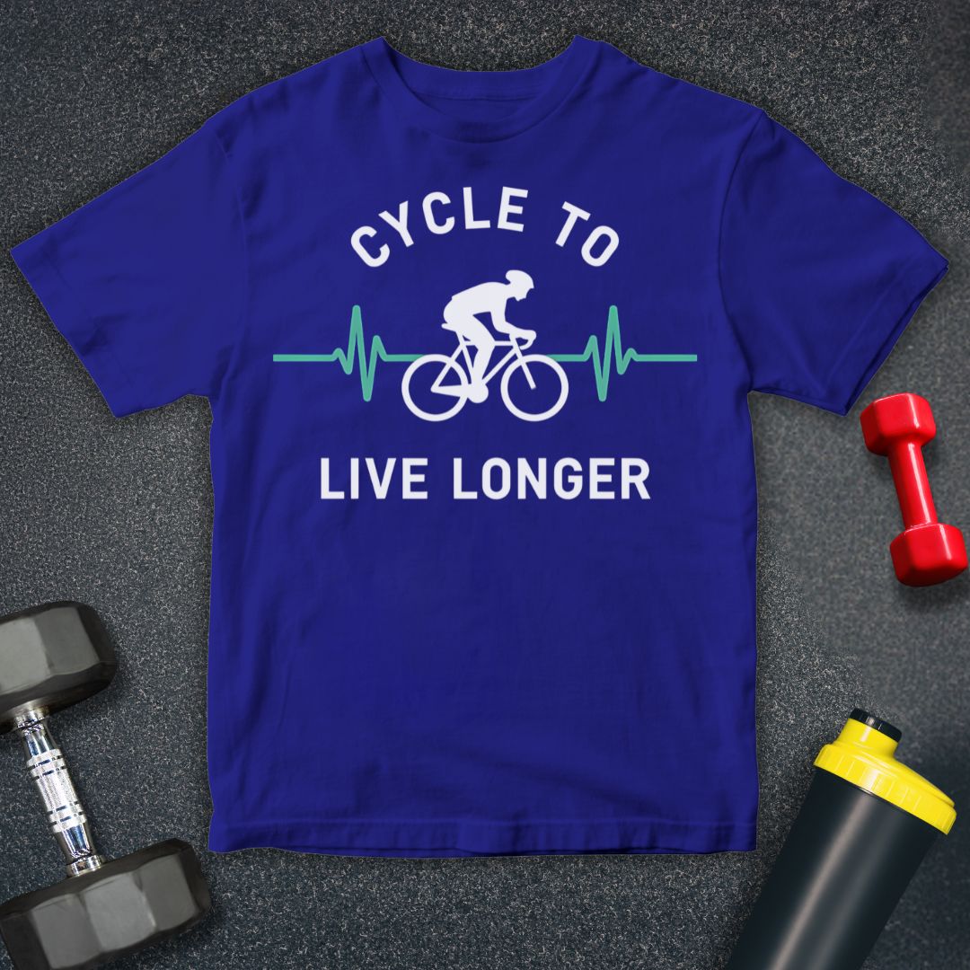 Cycle to Live Longer Unisex T-Shirt