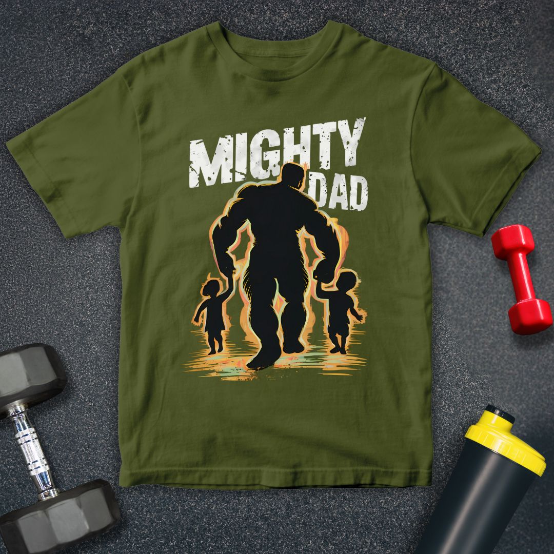 Mighty Dad Silhouette Unisex T-Shirt