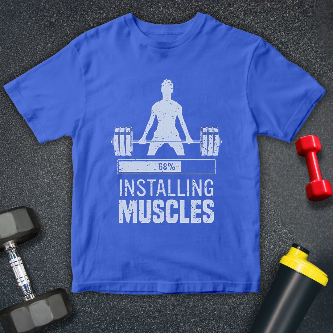 Installing Muscles Fitness Unisex T-Shirt