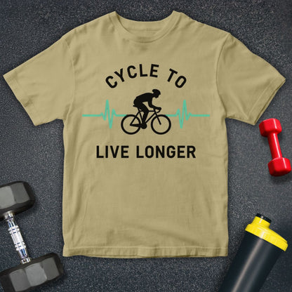 Cycle to Live Longer Unisex T-Shirt