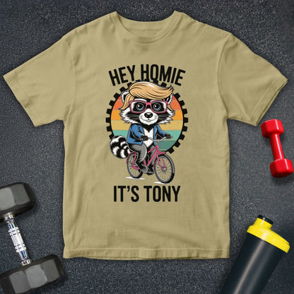 Funny Raccoon Homie Bicycle Unisex T-Shirt