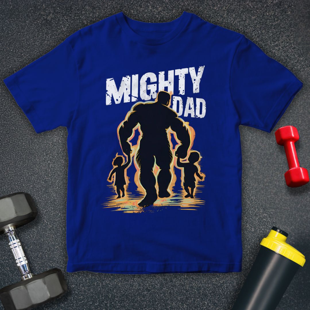 Mighty Dad Silhouette Unisex T-Shirt