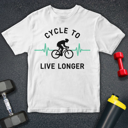 Cycle to Live Longer Unisex T-Shirt