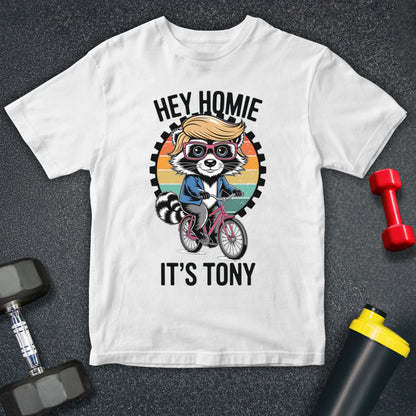 Funny Raccoon Homie Bicycle Unisex T-Shirt