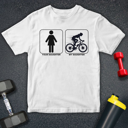 Daughter Shreds Cycling Unisex T-Shirt