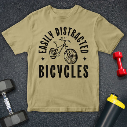 Easily Distracted by Bicycles Unisex T-Shirt