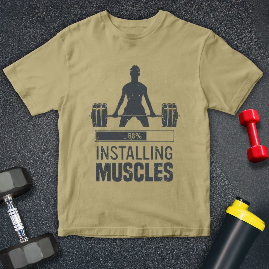 Installing Muscles Fitness Unisex T-Shirt