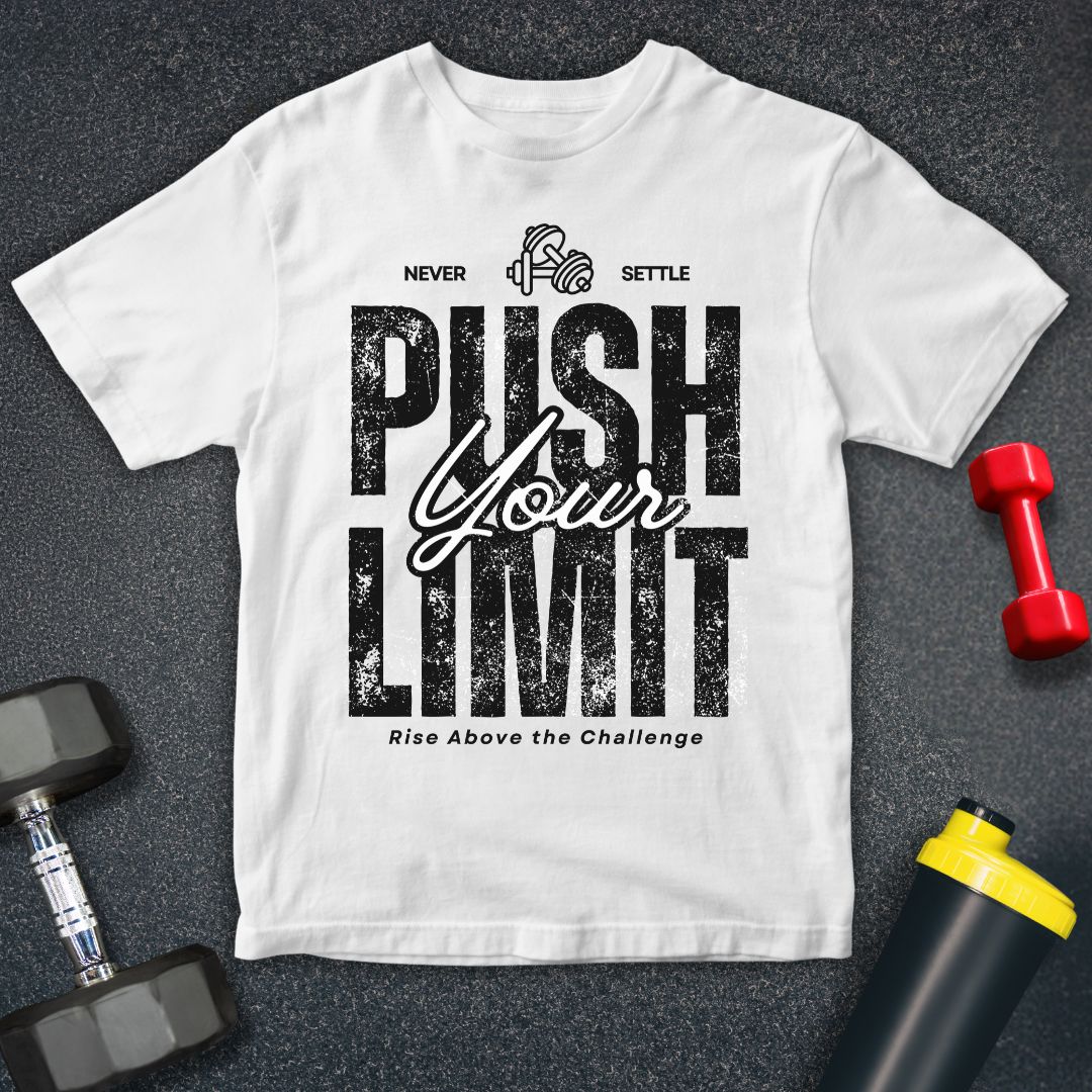 Never Settle, Push your Limits - Unisex Softstyle T-Shirt