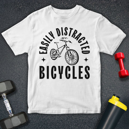 Easily Distracted by Bicycles Unisex T-Shirt